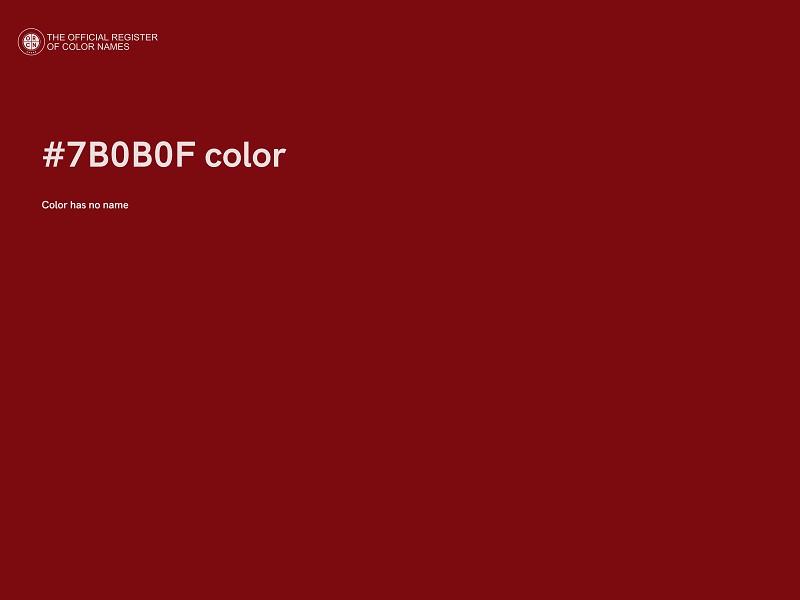 #7B0B0F color image