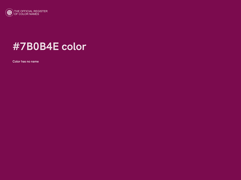 #7B0B4E color image