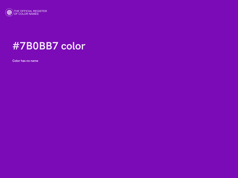 #7B0BB7 color image