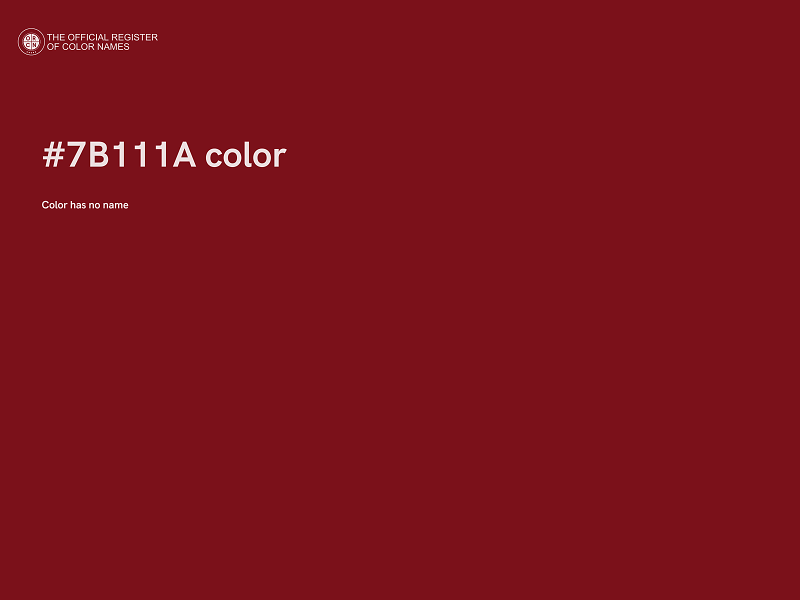 #7B111A color image