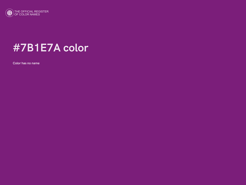 #7B1E7A color image