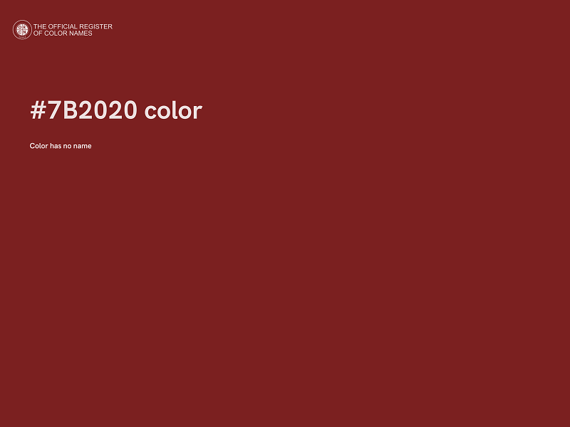 #7B2020 color image