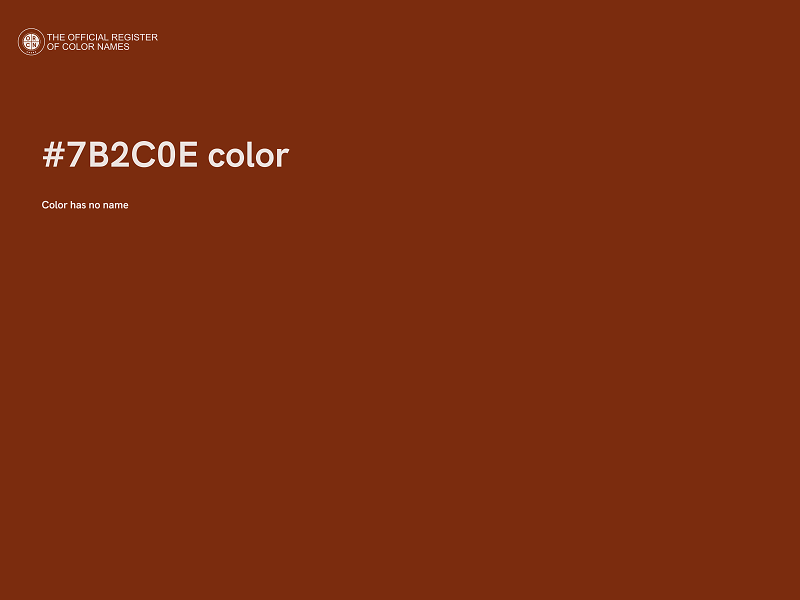 #7B2C0E color image