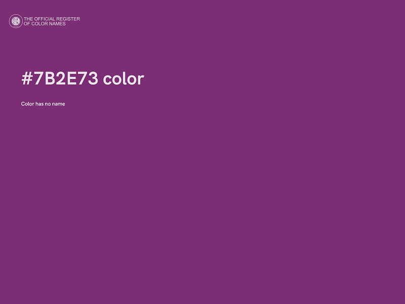 #7B2E73 color image