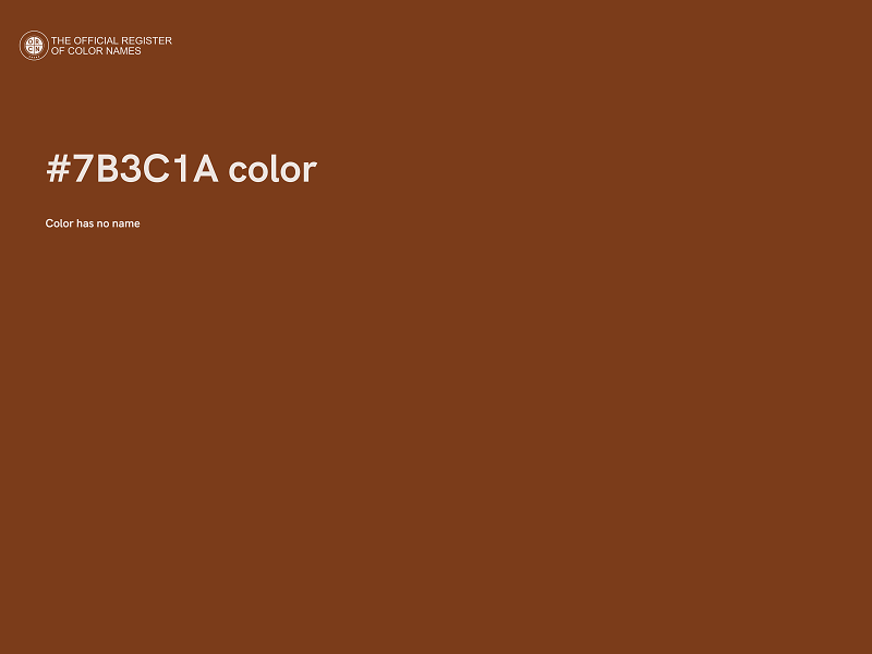 #7B3C1A color image