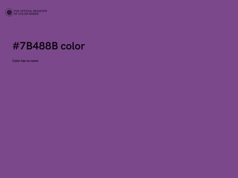 #7B488B color image