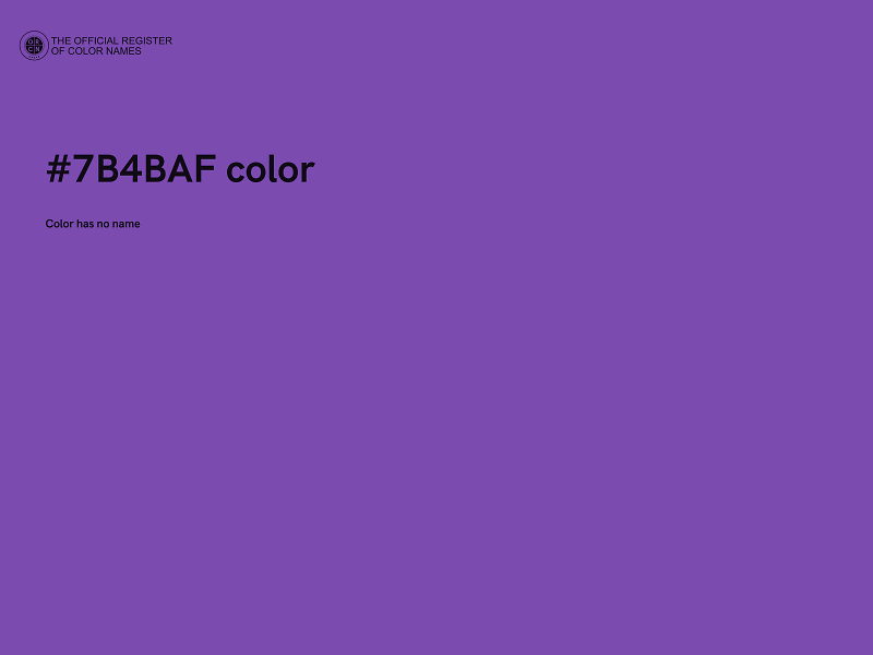 #7B4BAF color image