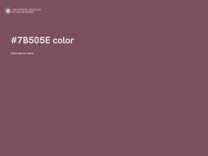 #7B505E color image