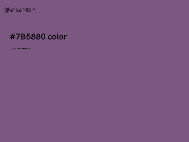 #7B5880 color image