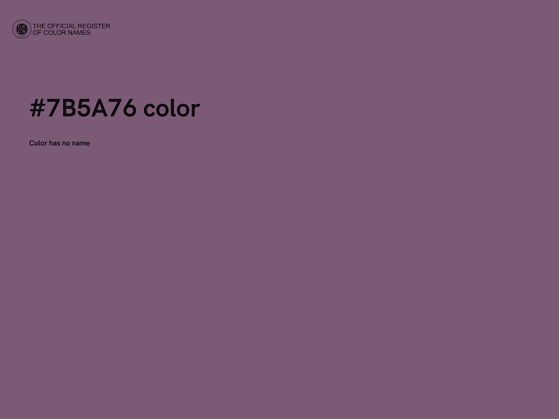 #7B5A76 color image