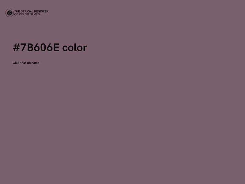 #7B606E color image