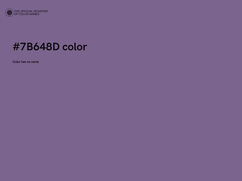 #7B648D color image