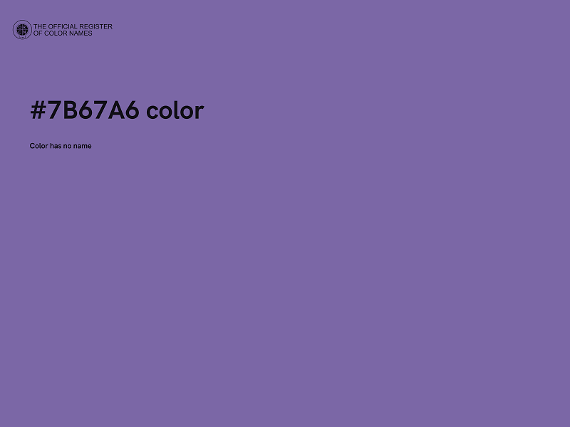 #7B67A6 color image