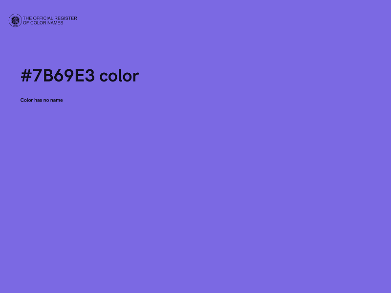 #7B69E3 color image