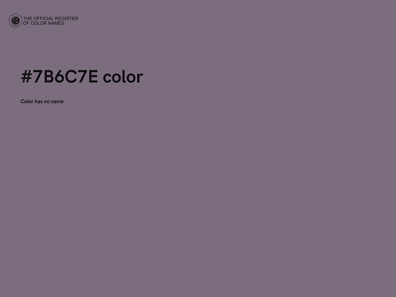 #7B6C7E color image