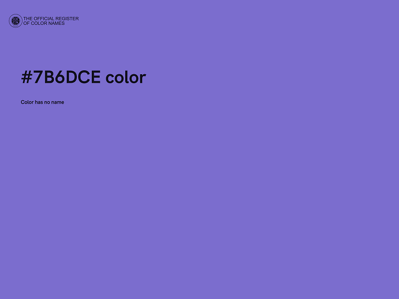 #7B6DCE color image