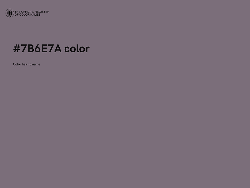 #7B6E7A color image