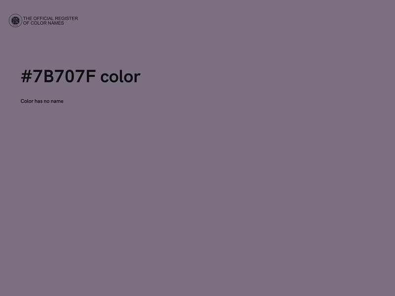 #7B707F color image