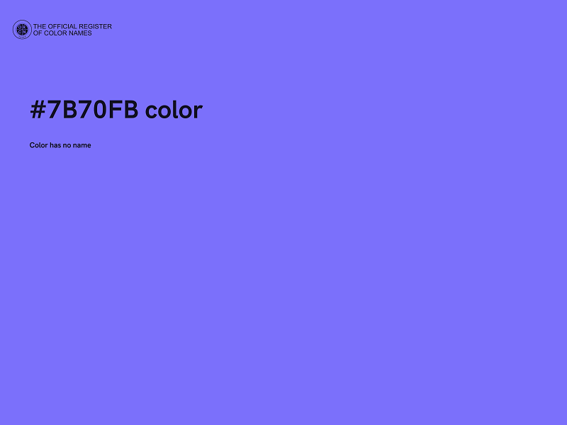 #7B70FB color image