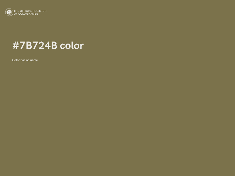 #7B724B color image