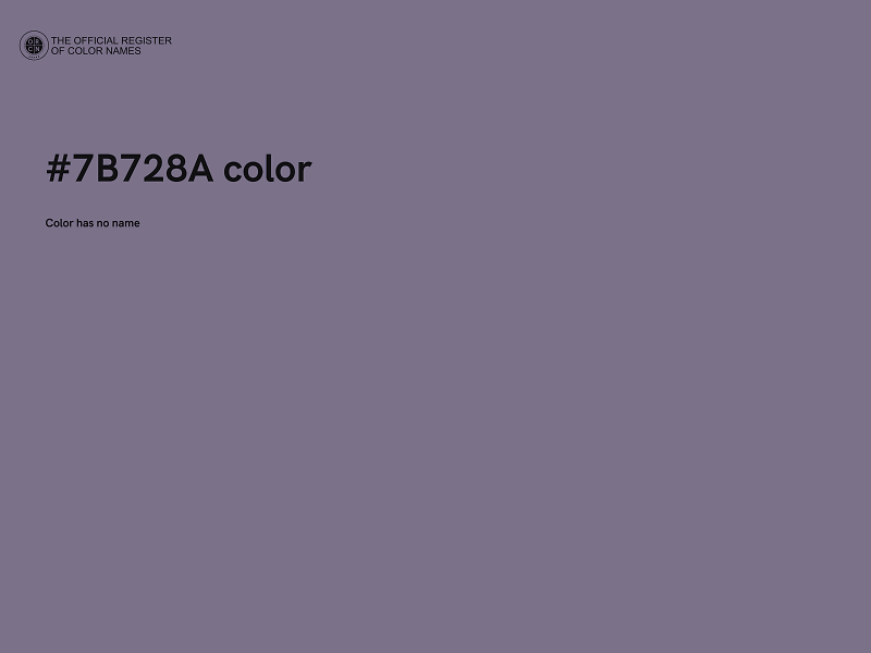 #7B728A color image