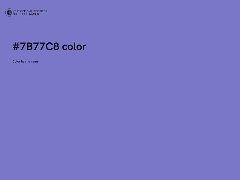 #7B77C8 color image