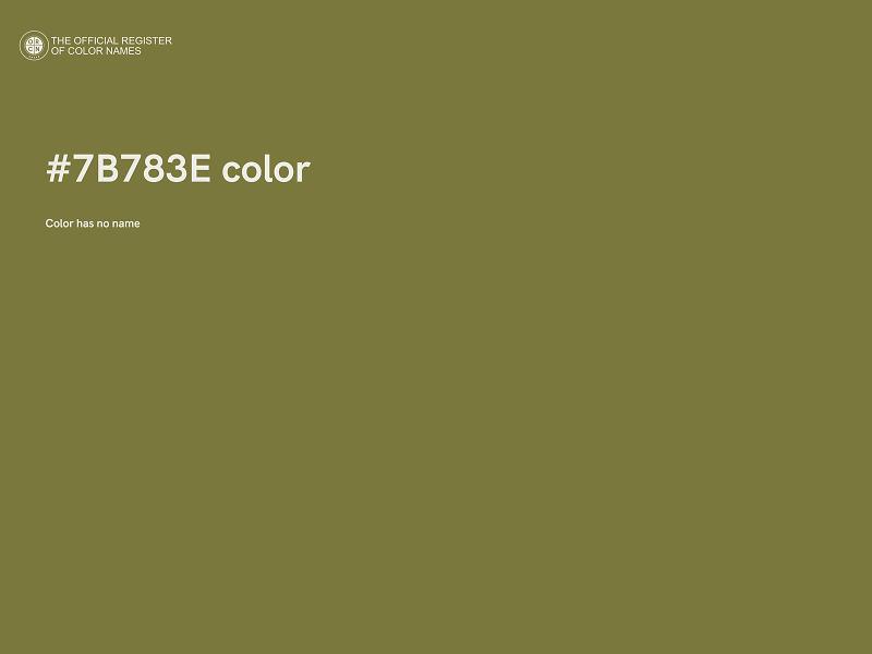 #7B783E color image