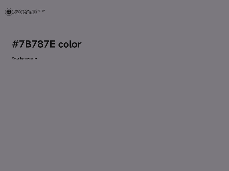 #7B787E color image