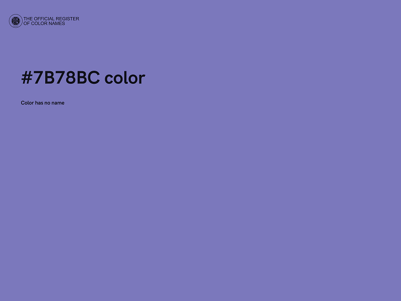 #7B78BC color image