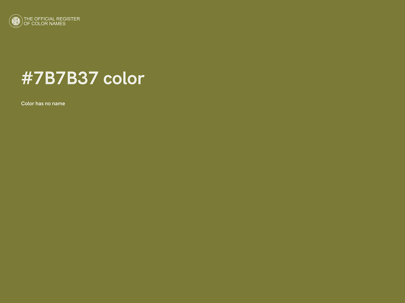 #7B7B37 color image