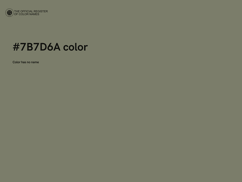 #7B7D6A color image