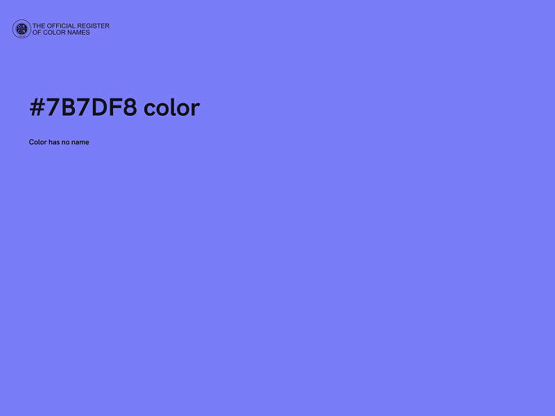 #7B7DF8 color image