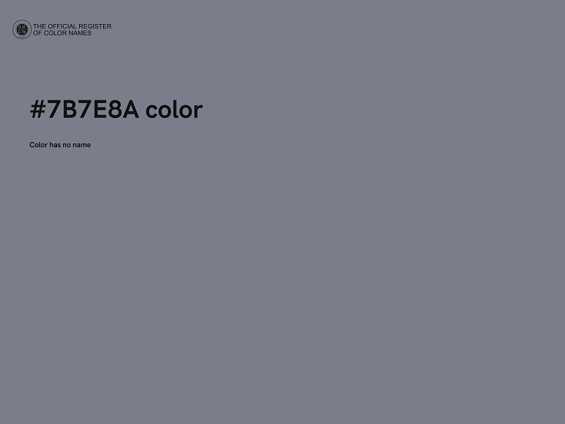 #7B7E8A color image