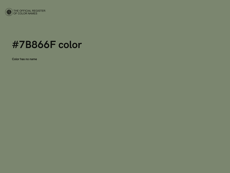 #7B866F color image