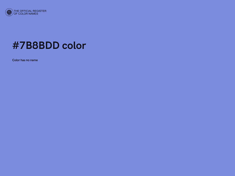 #7B8BDD color image