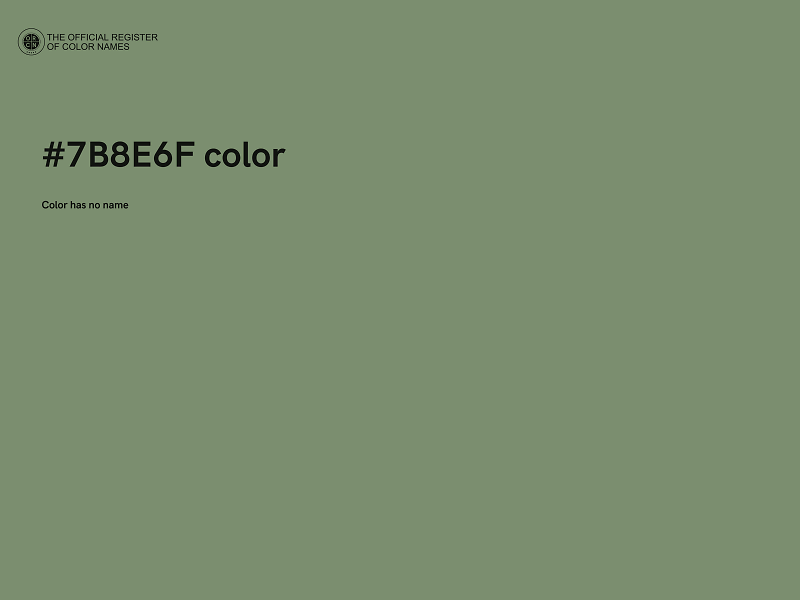 #7B8E6F color image