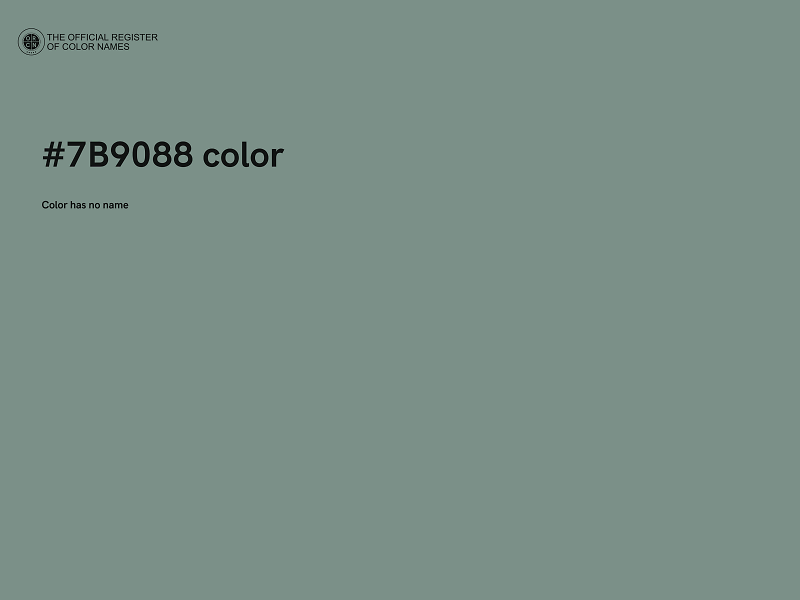 #7B9088 color image