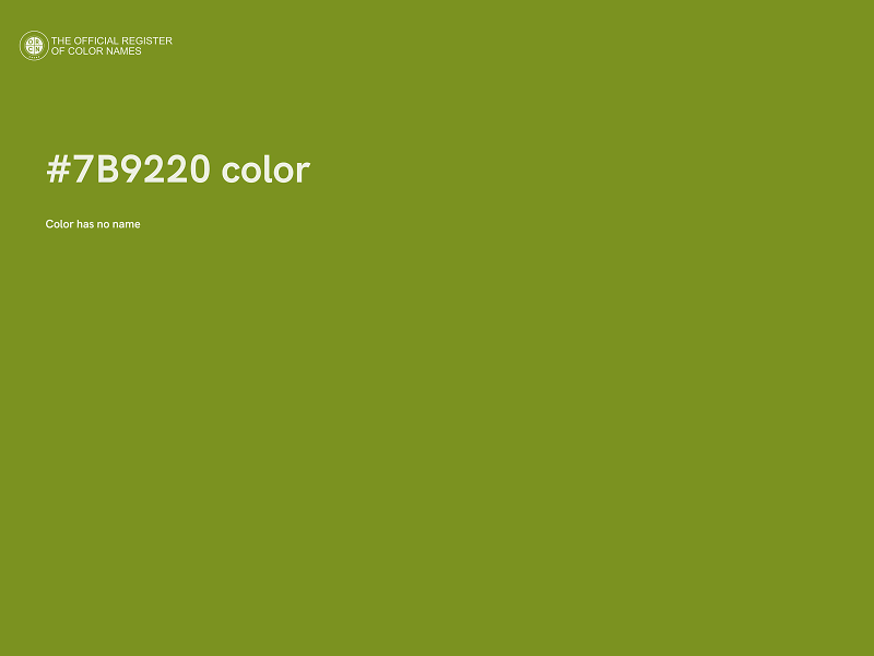 #7B9220 color image