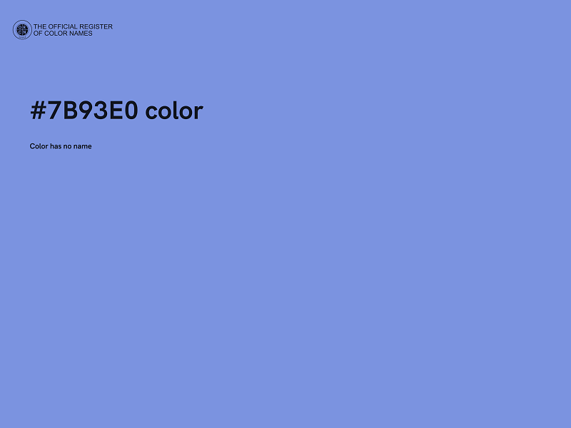 #7B93E0 color image