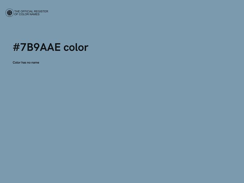 #7B9AAE color image