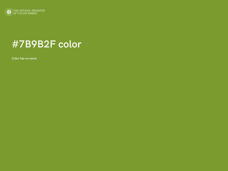 #7B9B2F color image