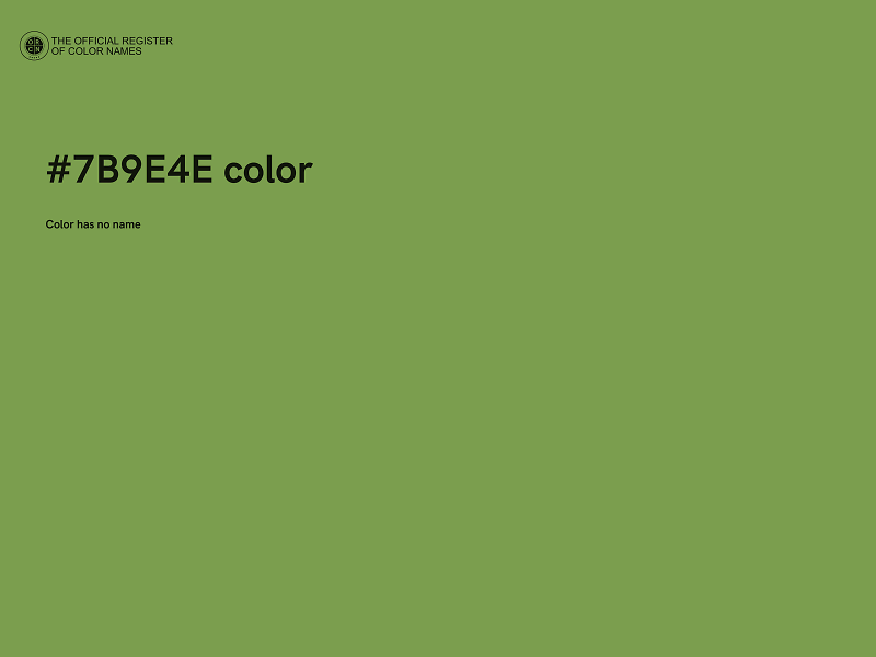 #7B9E4E color image