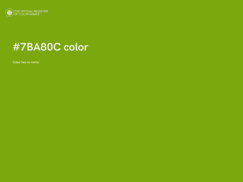 #7BA80C color image