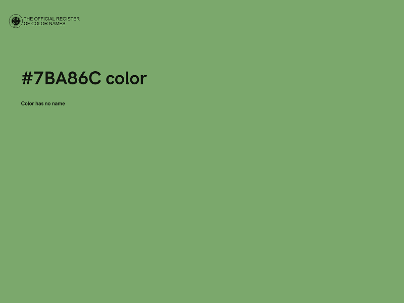 #7BA86C color image