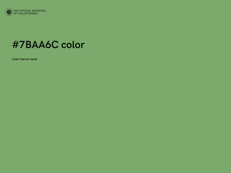 #7BAA6C color image