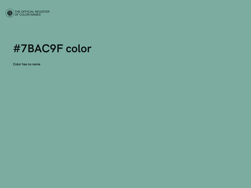 #7BAC9F color image