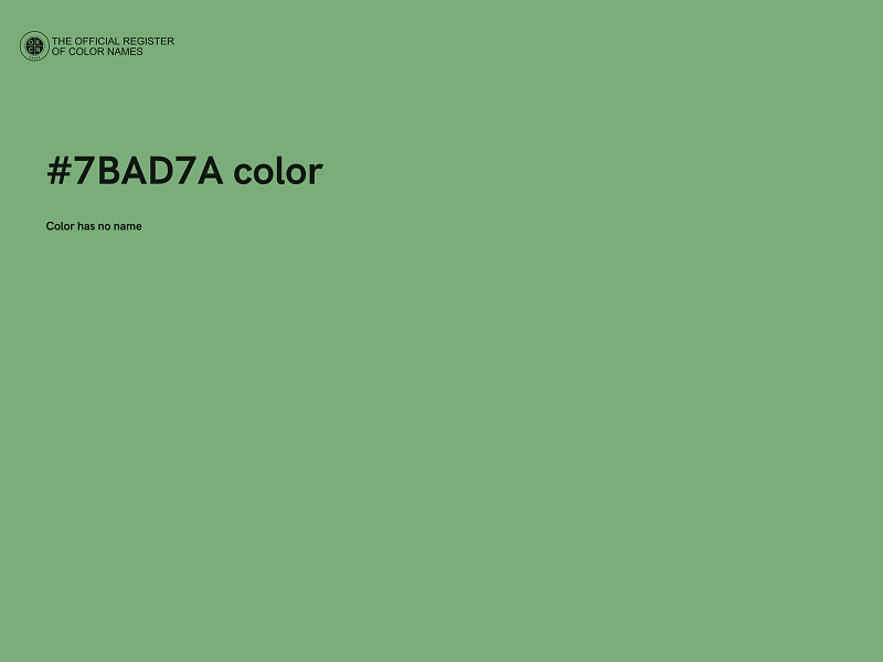 #7BAD7A color image