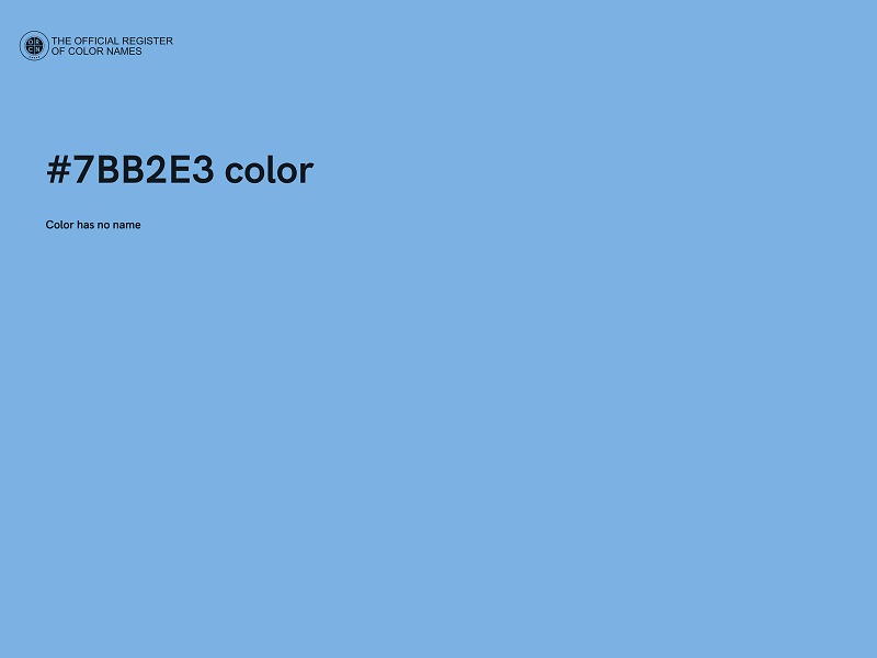 #7BB2E3 color image