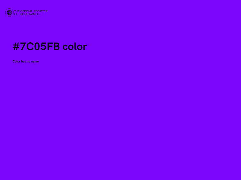 #7C05FB color image