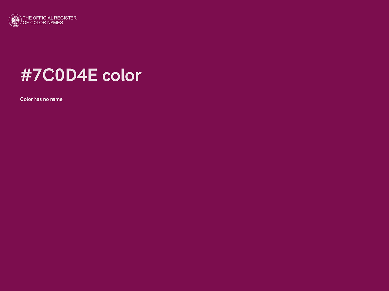 #7C0D4E color image